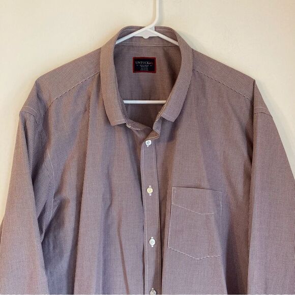UNTUCKit Men’s wrinkle free plaid gingham button downs size XXXL. GUC! - Picture 2 of 10